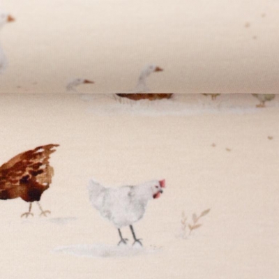 Jersey "Animals" Christiane Zielinski ♥ Hühner | beige